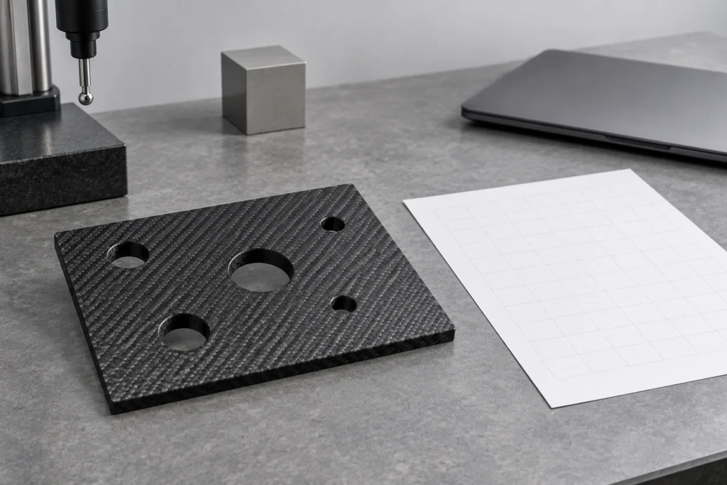 Concept illustration of Carbon Fiber Inspection Coordinates: Agree Units, Axes and File Format