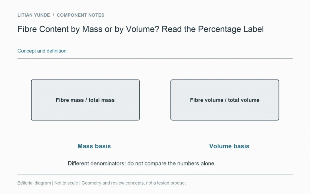 Mass fraction and volume fraction have different denominators.