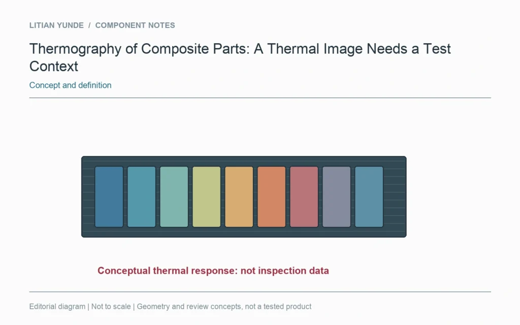 Conceptual colour map only; this is not thermal inspection data.