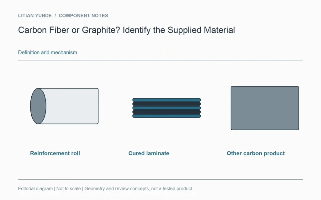 Reinforcement, cured laminate and other carbon-based products have different supplied forms.