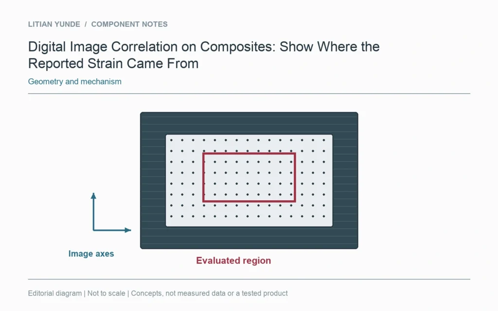 An area of interest and a smaller evaluated region occupy different extents on a conceptual specimen image.
