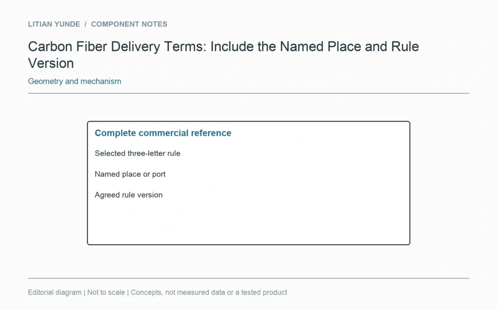 The quotation retains a three-letter rule, named location and version as one complete reference.